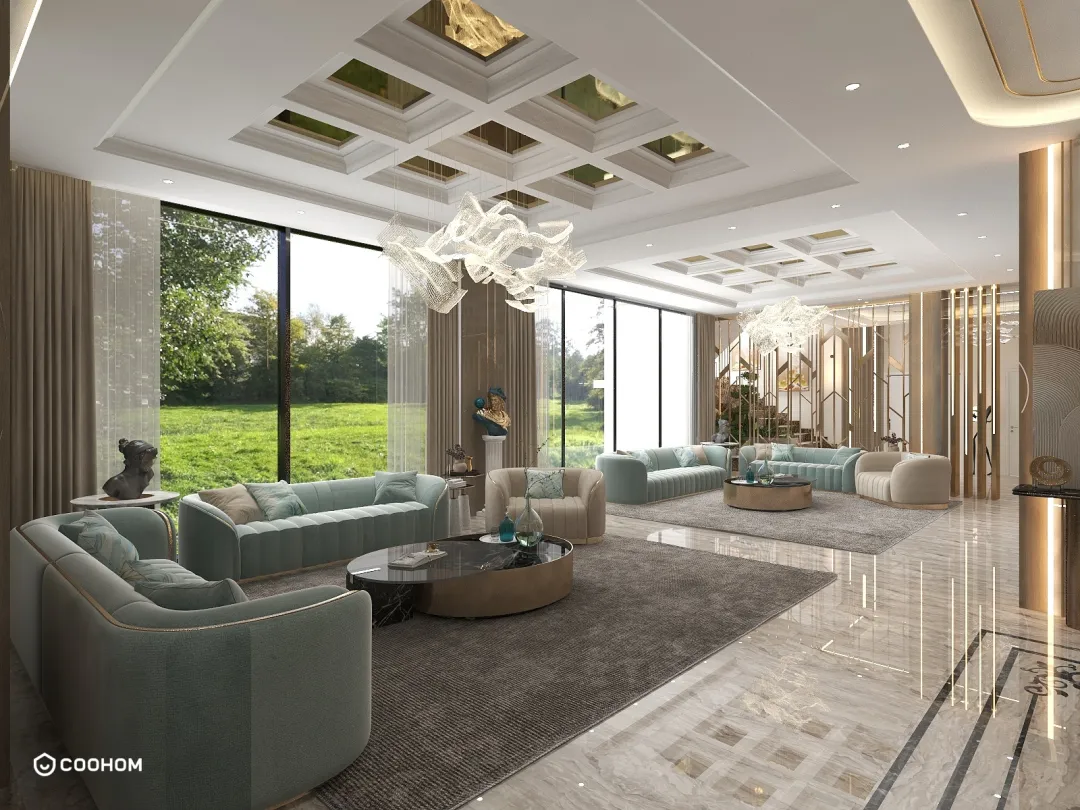 sarawaly11的装修设计方案:Modern Luxurious Reception