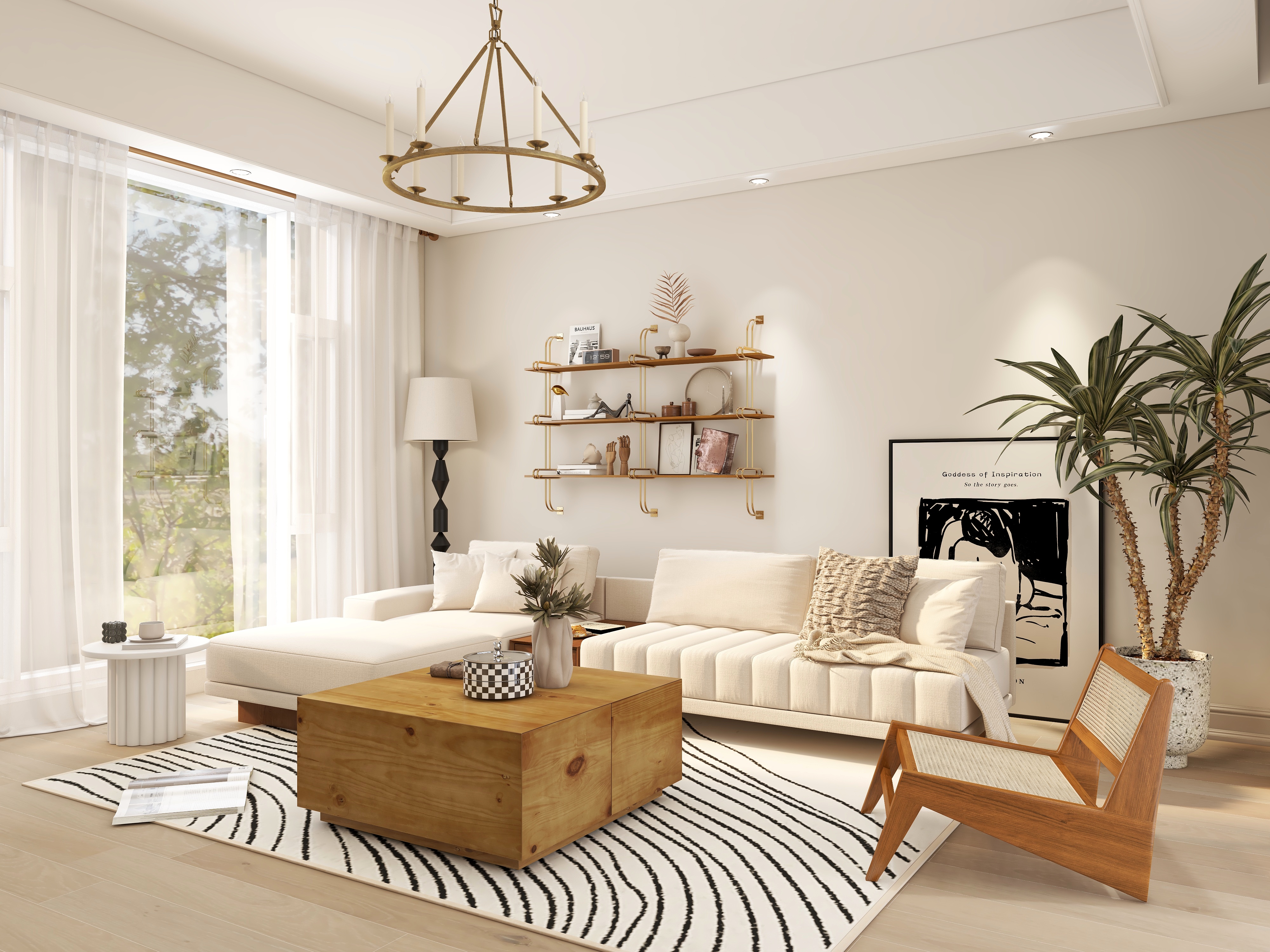 闪现的杰怡-美的鹭湖三期湖山揽墅66㎡-装修设计方案