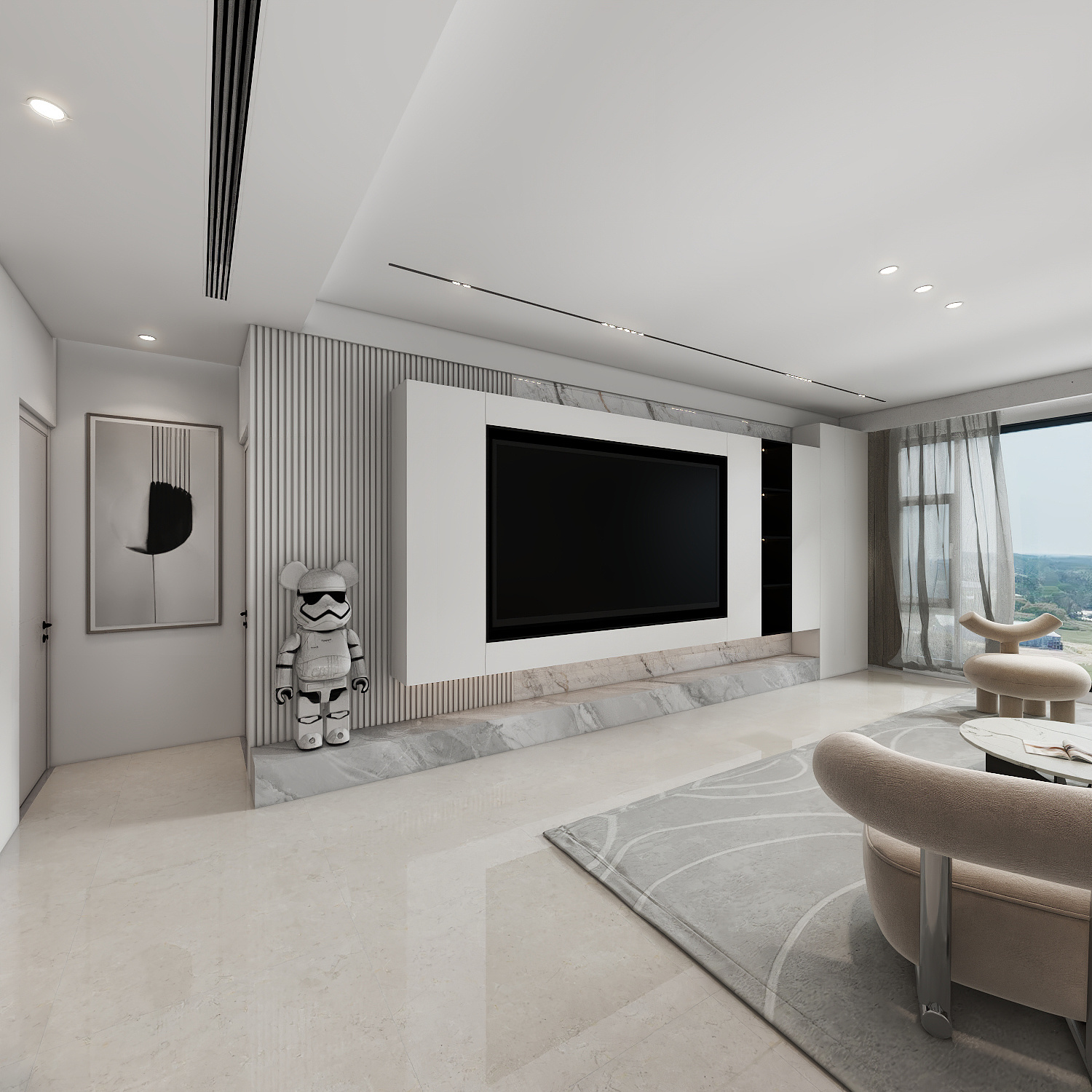 小驴9700-124㎡5室装修效果图