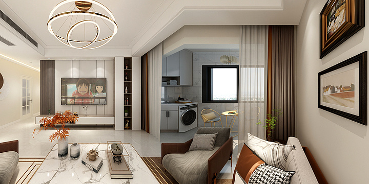 倔强的张设计-清和园南园140平-装修设计方案