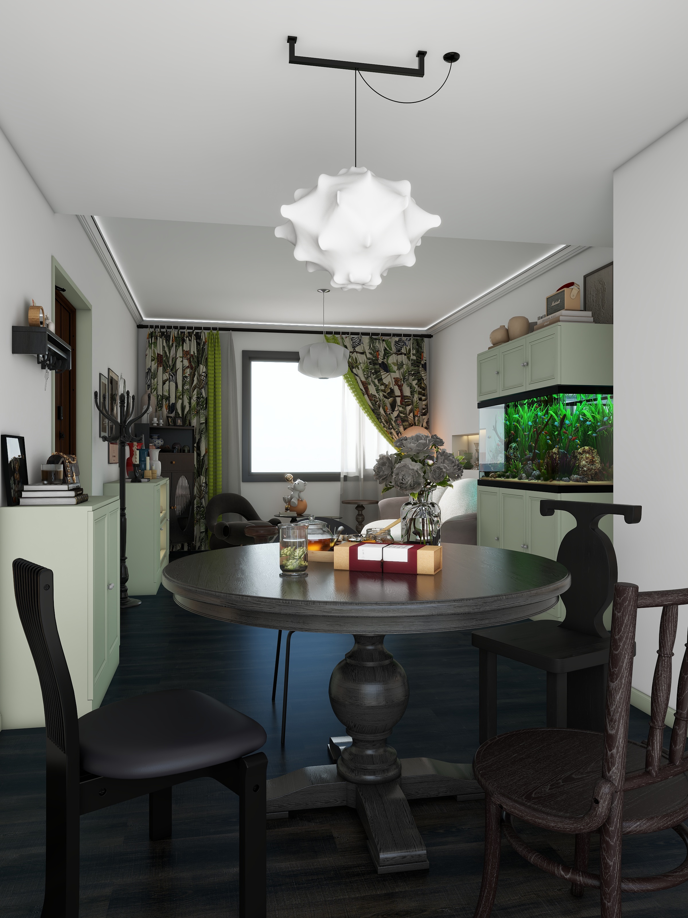 筑巢师-85平米的复古混搭温馨小家-装修设计方案