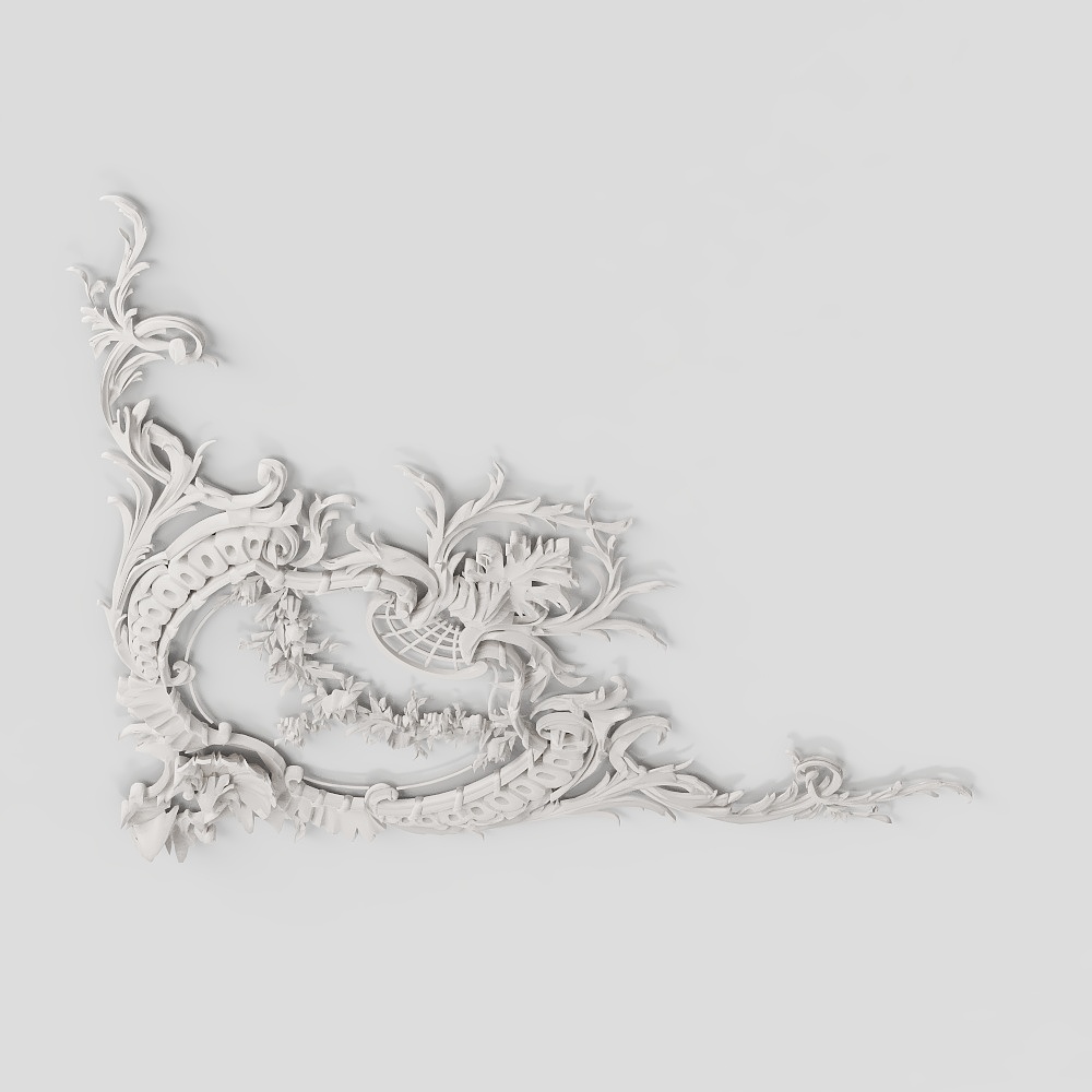 法式石膏角花