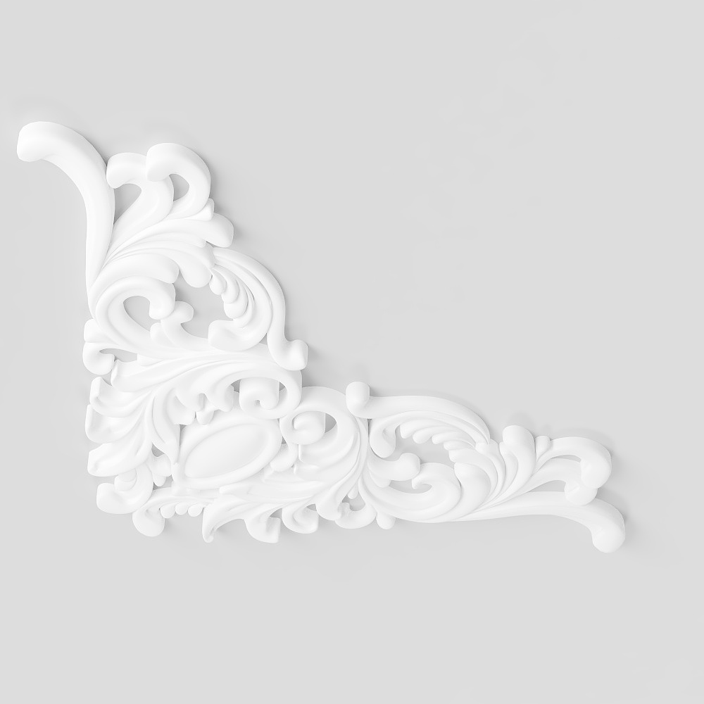 欧式角花3D模型