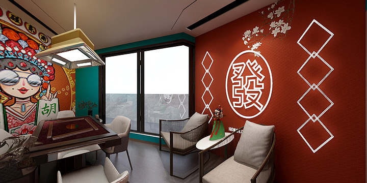 兰州设计师陈墨-老街自助麻将(0)-装修设计方案