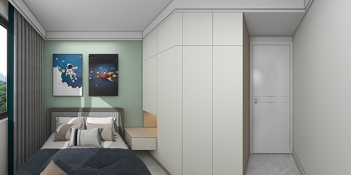 华颖装饰紫紫狐-大城小院3-2-1901-装修设计方案