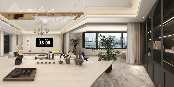 济南章丘加盟店-龙泉山居-装修设计方案
