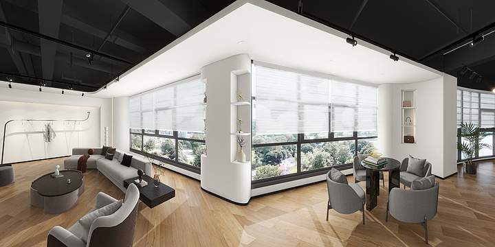 林烈集-超荣国际服装展厅-装修设计方案