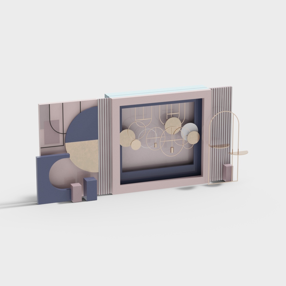 草坪婚礼陈美装饰3D模型