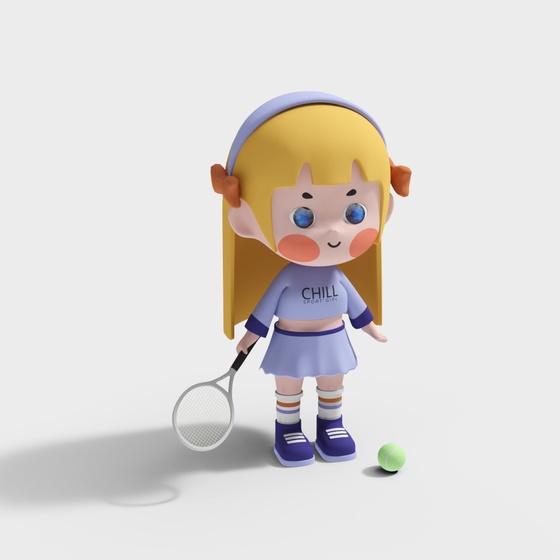 Tennis Girl Figurine