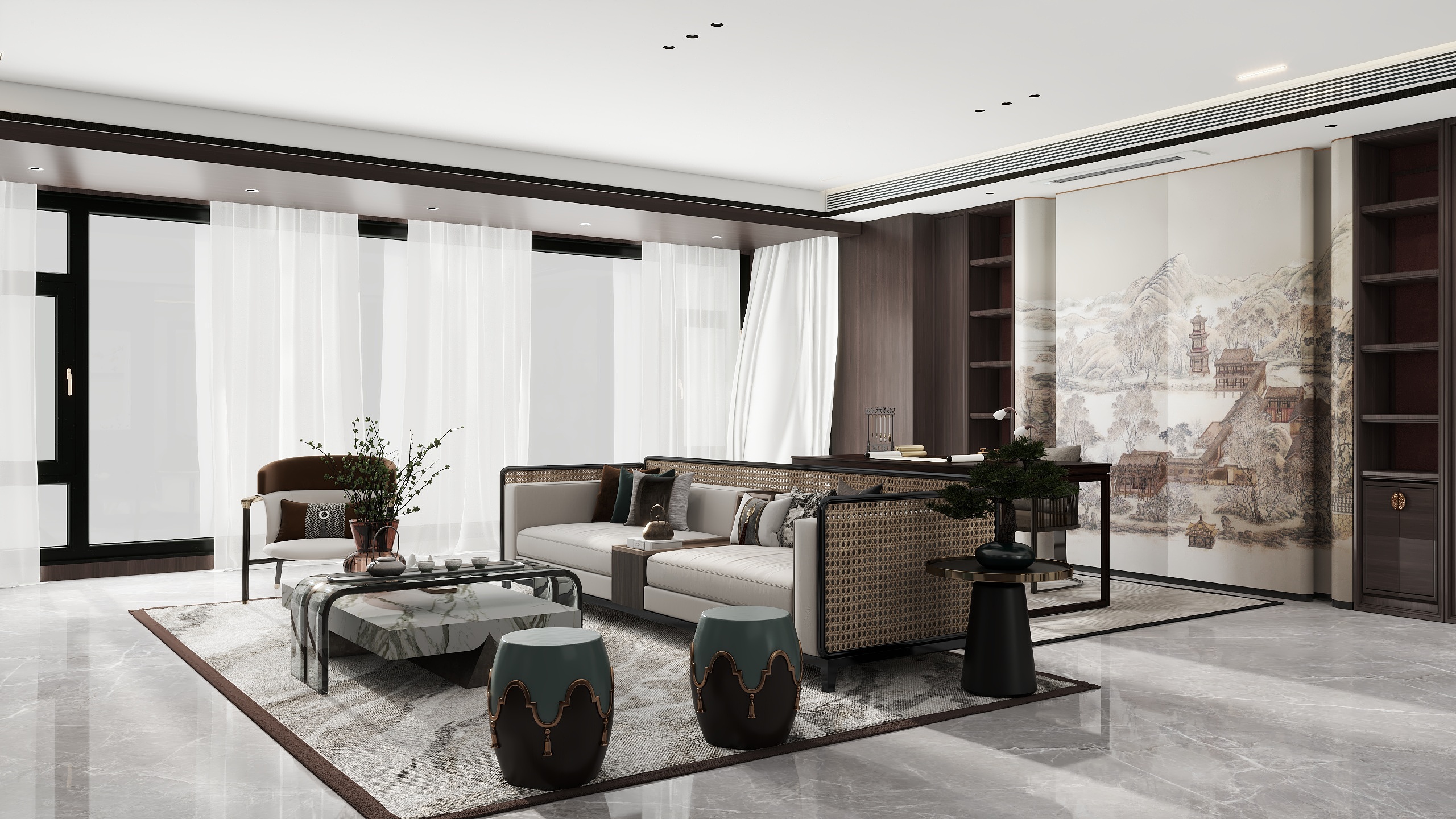 墨白之白设计-东方瑞景127-12-副本-装修设计方案