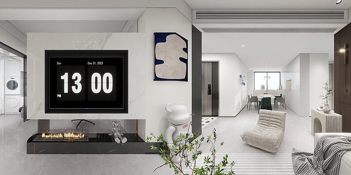 神秘店长-案例-黑白极简风-装修设计方案