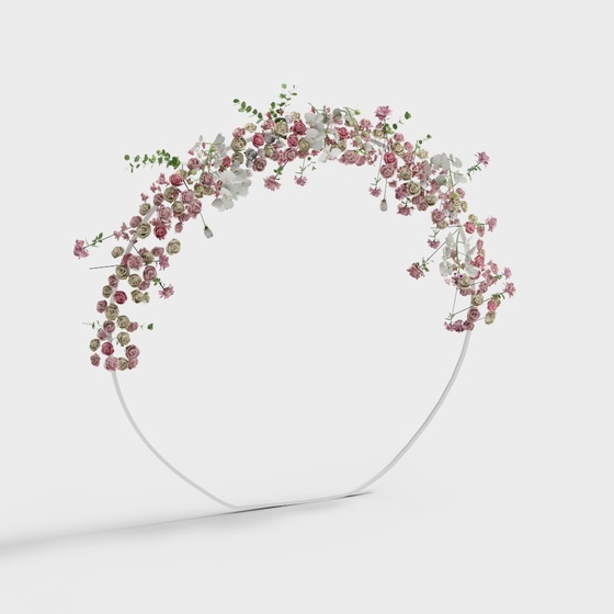 lawn wedding flower gate