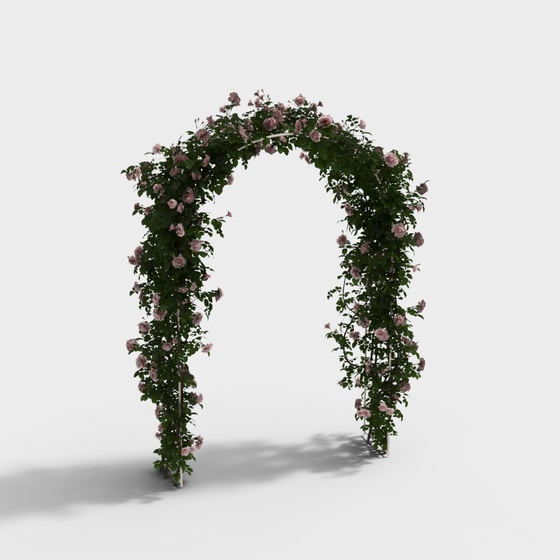 Simple flower gate for lawn wedding