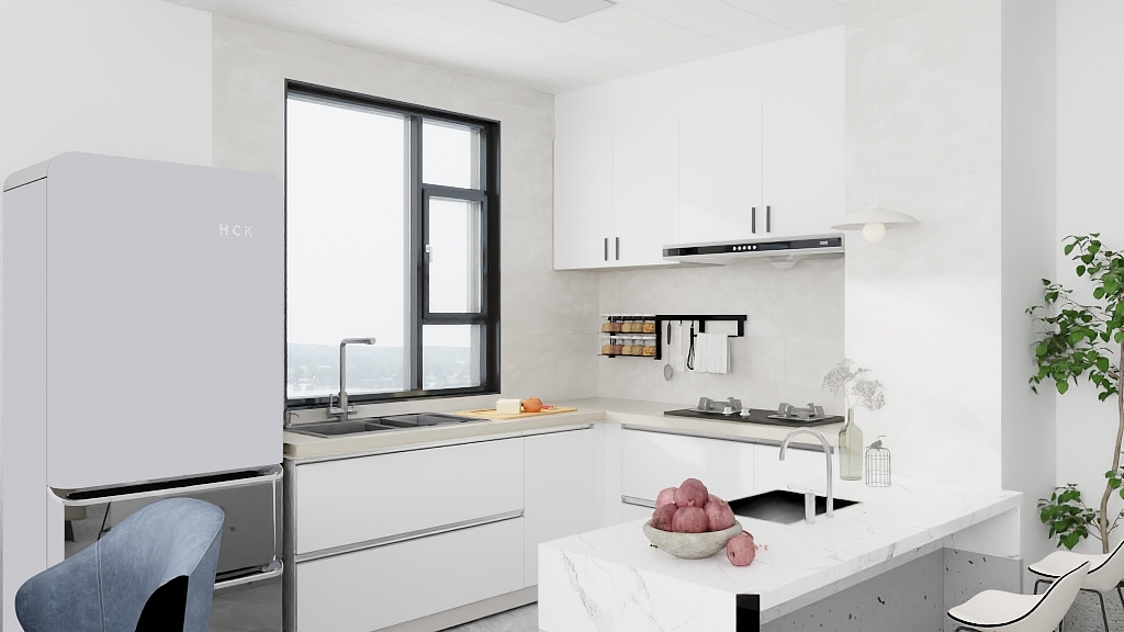 蜂蜜柚子琪-万科壹都会99㎡3室-装修设计方案