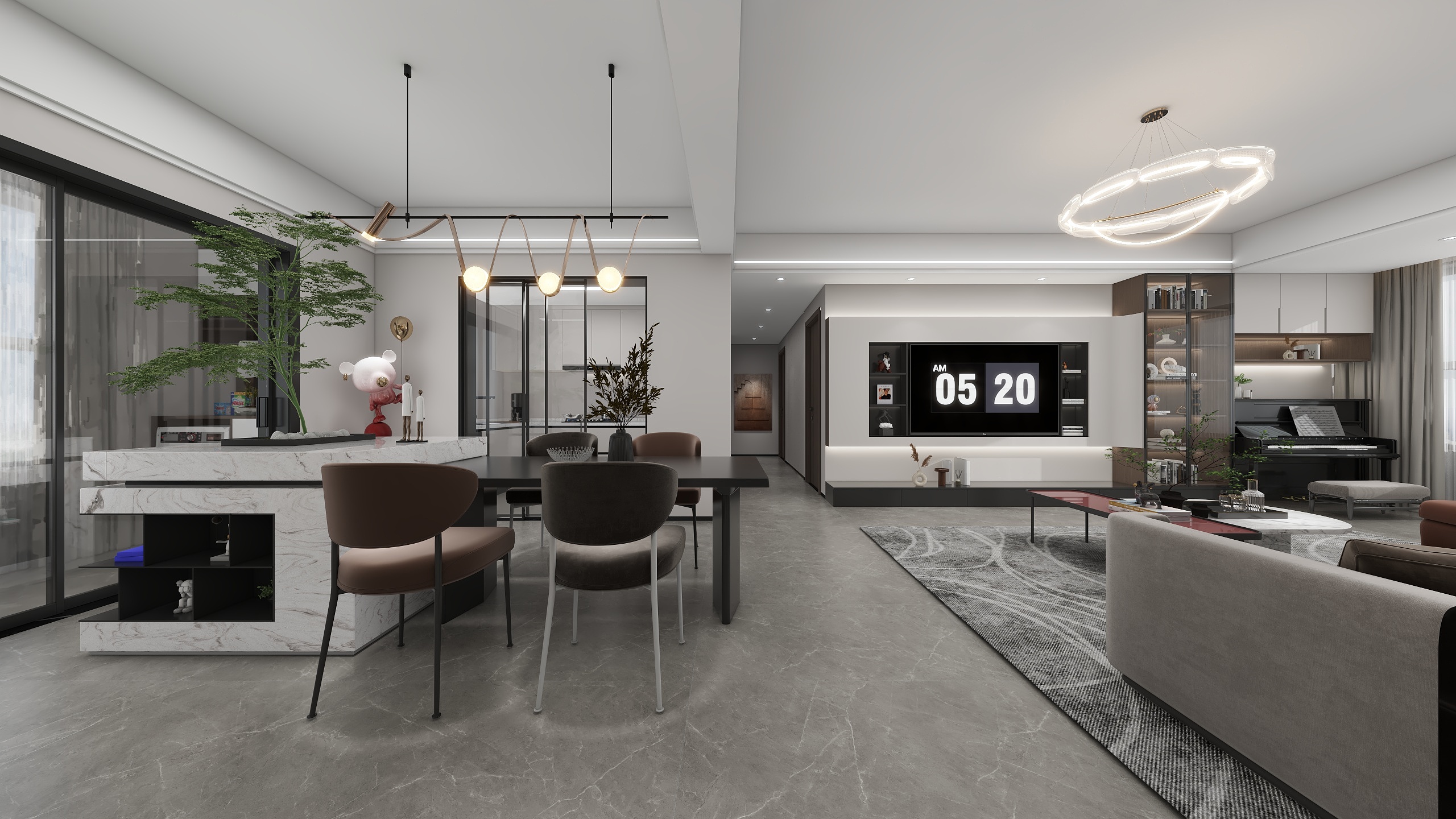 阿科科科科-现代-装修设计方案