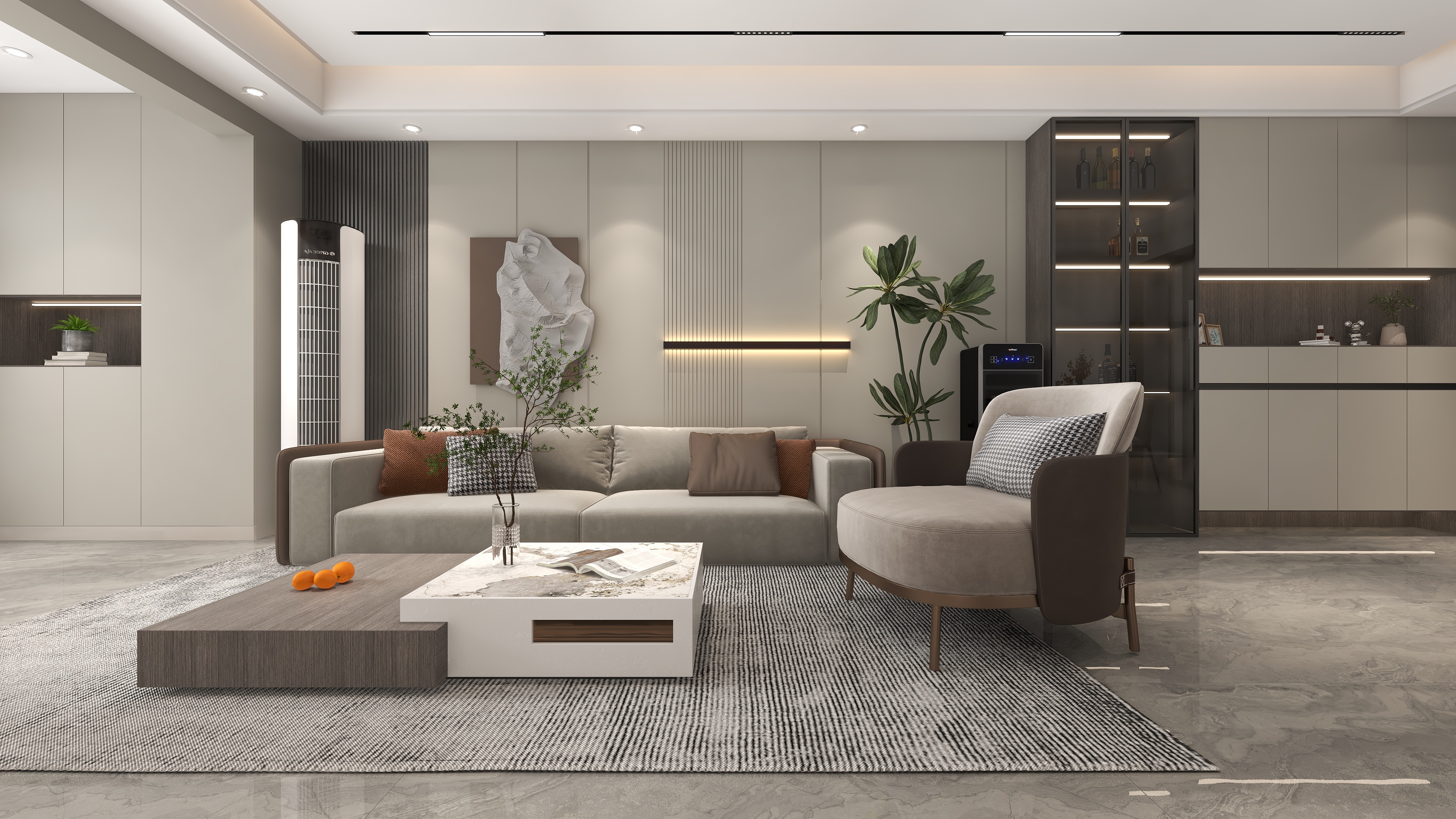 君临其境空间-麒龙华府意式-装修设计方案