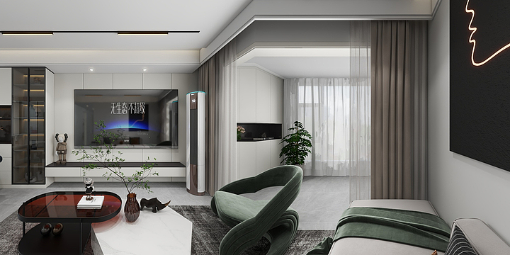 焦作博爱店梁艳艳-腾飞花园12号楼403-黑白灰风格-副本-装修设计方案