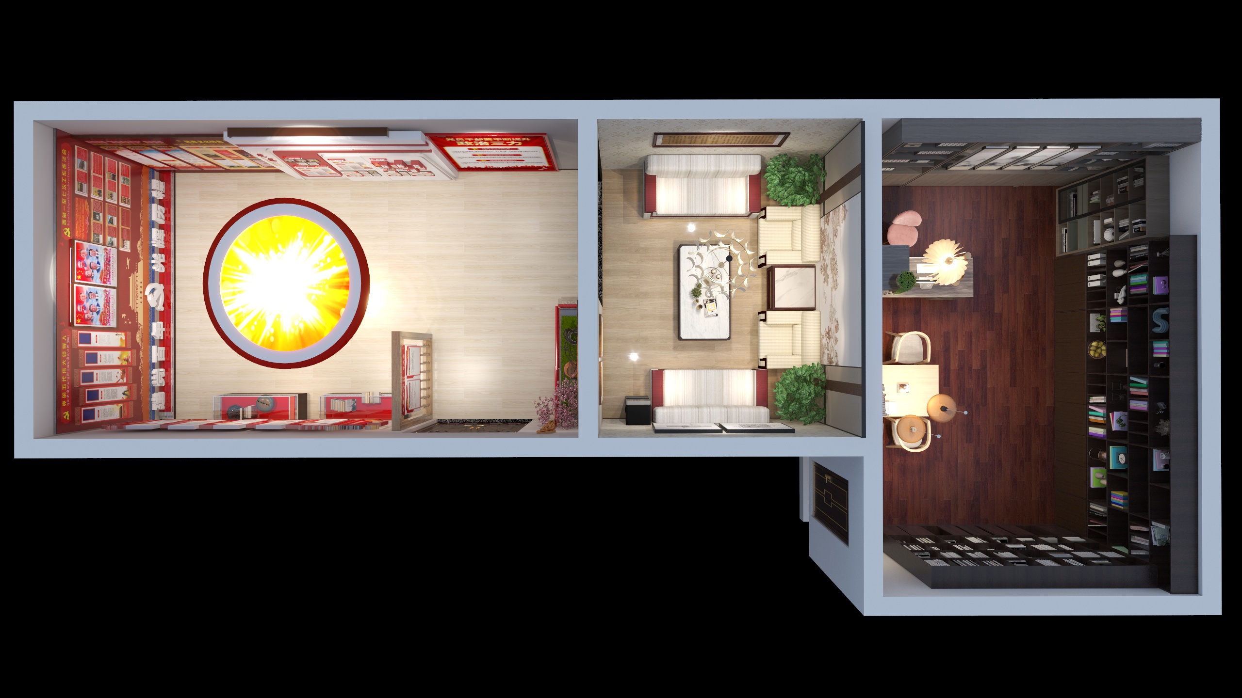 麟山云峰-江孜县日朗乡会客厅-装修设计方案