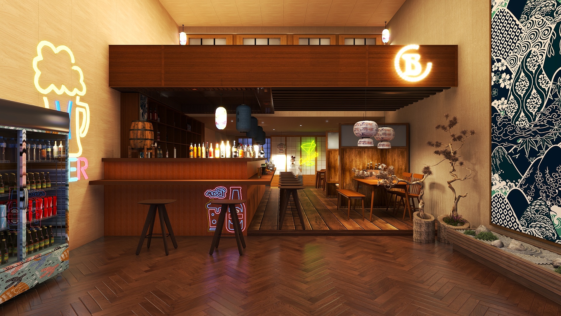 大湾区Steven-日式居酒屋-装修设计方案