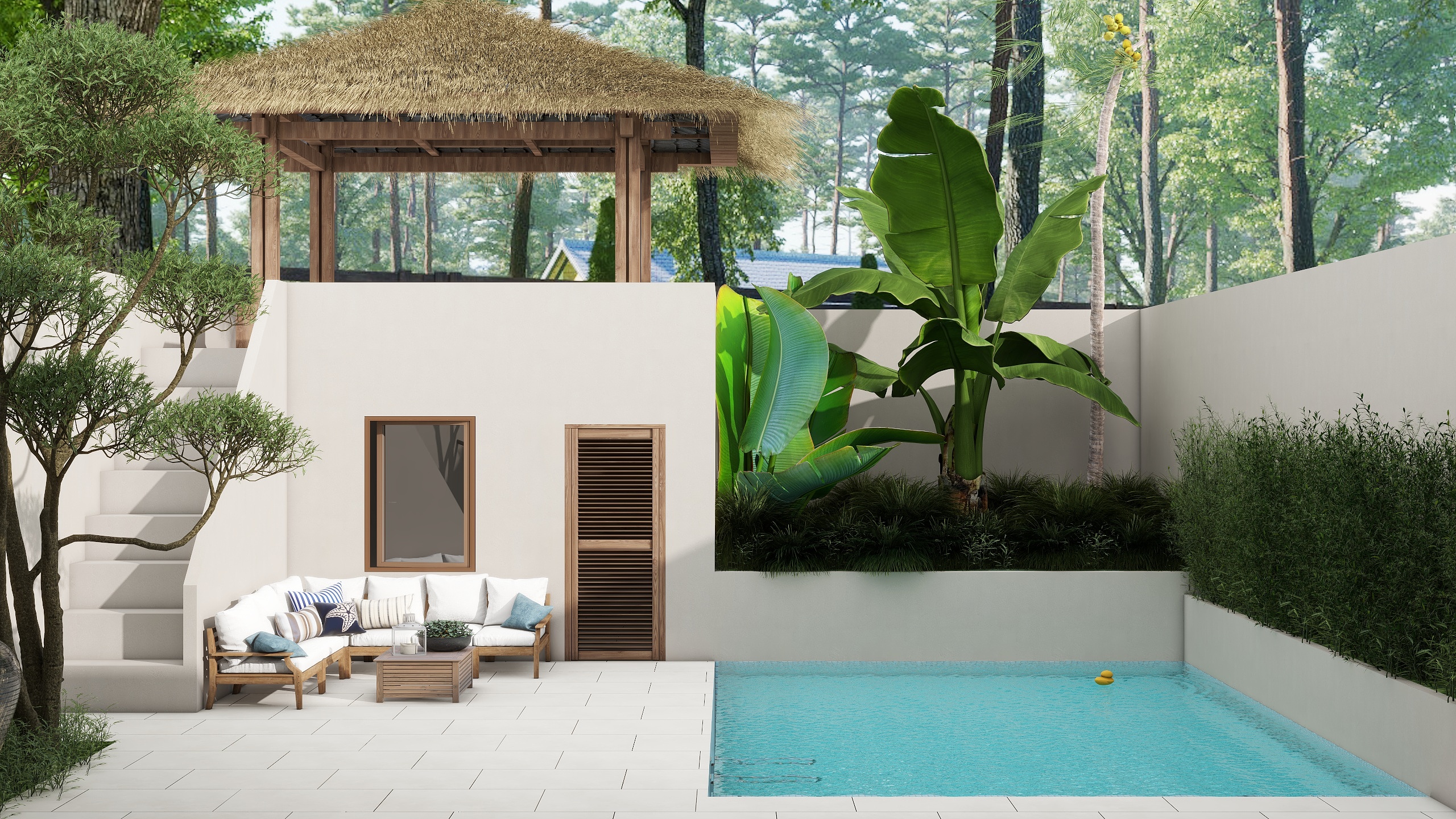 一简空间设计张宇-禅意小院装修效果图