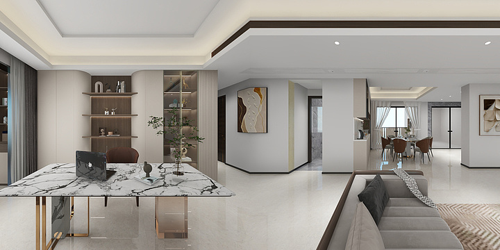 zyz灬-碧桂园中央半岛215㎡5室-装修设计方案