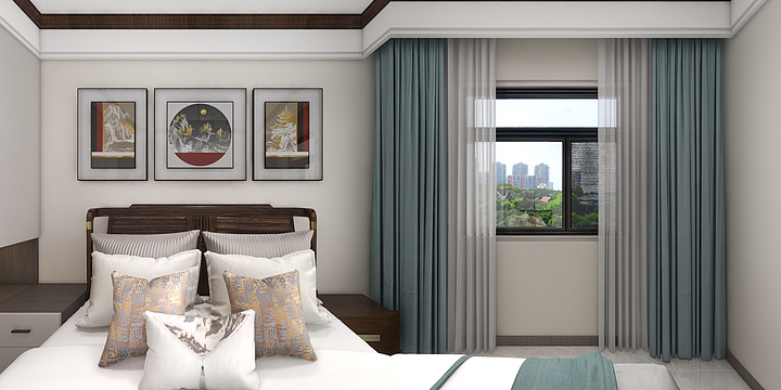 张宇飞-棉花站-3D木门-装修设计方案