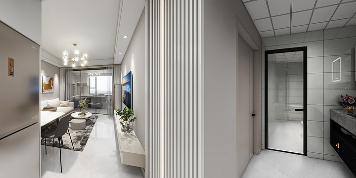 丨ID-金世学府702-装修设计方案