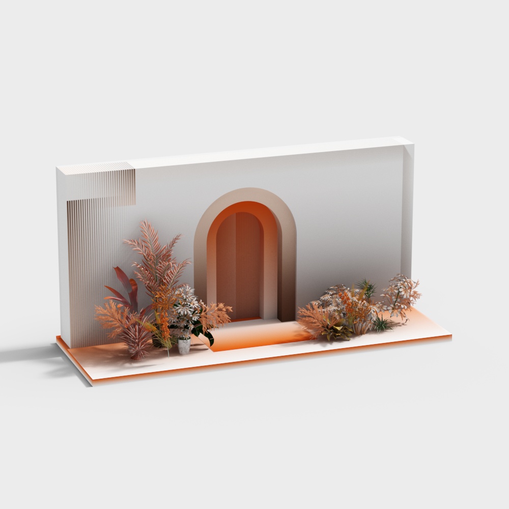 户外婚礼陈美装饰3D模型