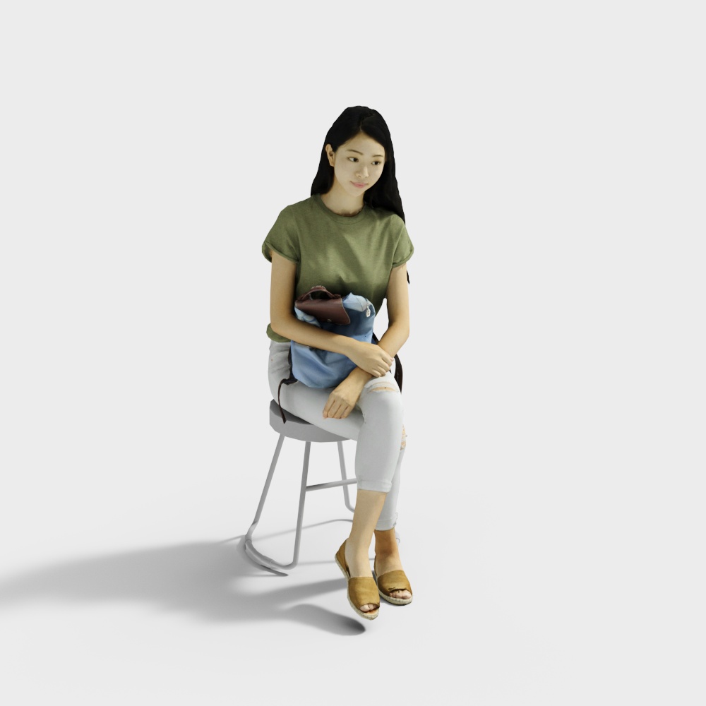 坐姿女人