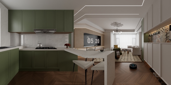 方不累-全案设计-A.峰誉尚匠装饰 陈明（两室+布局）7.23-装修设计方案