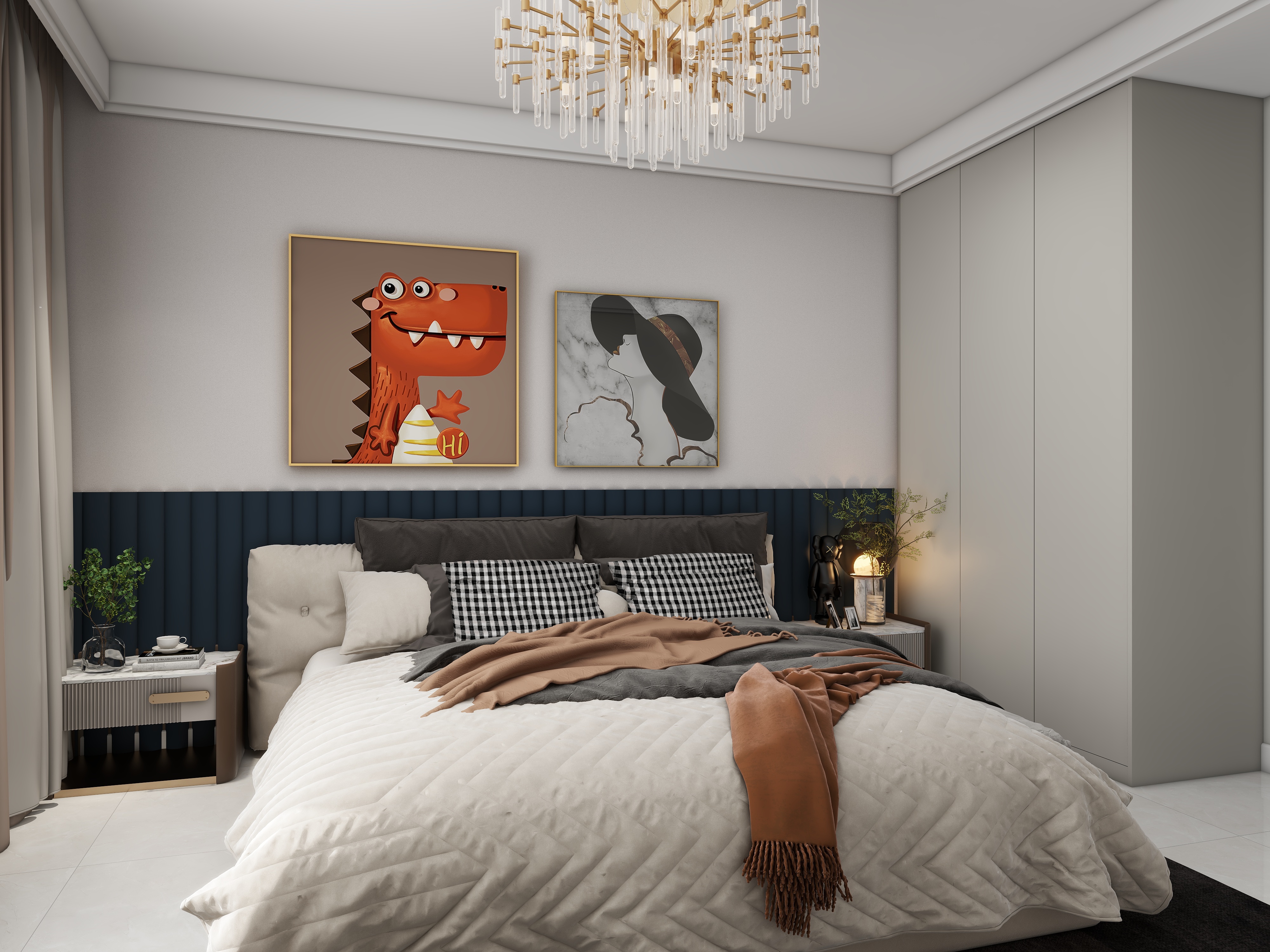 清徐3D无漆木门-141㎡4室-装修设计方案