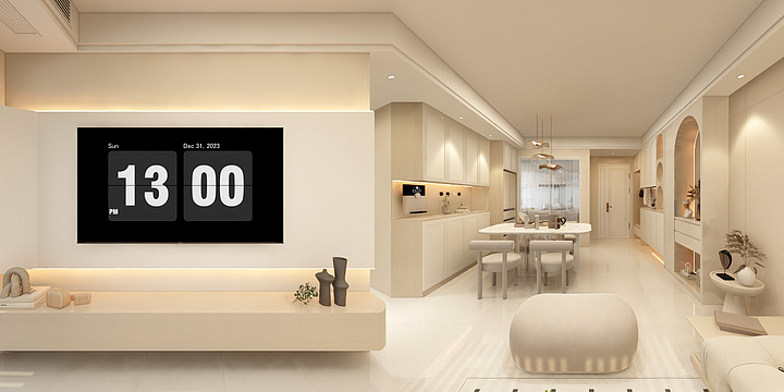 宏愿-奶油风125-装修设计方案