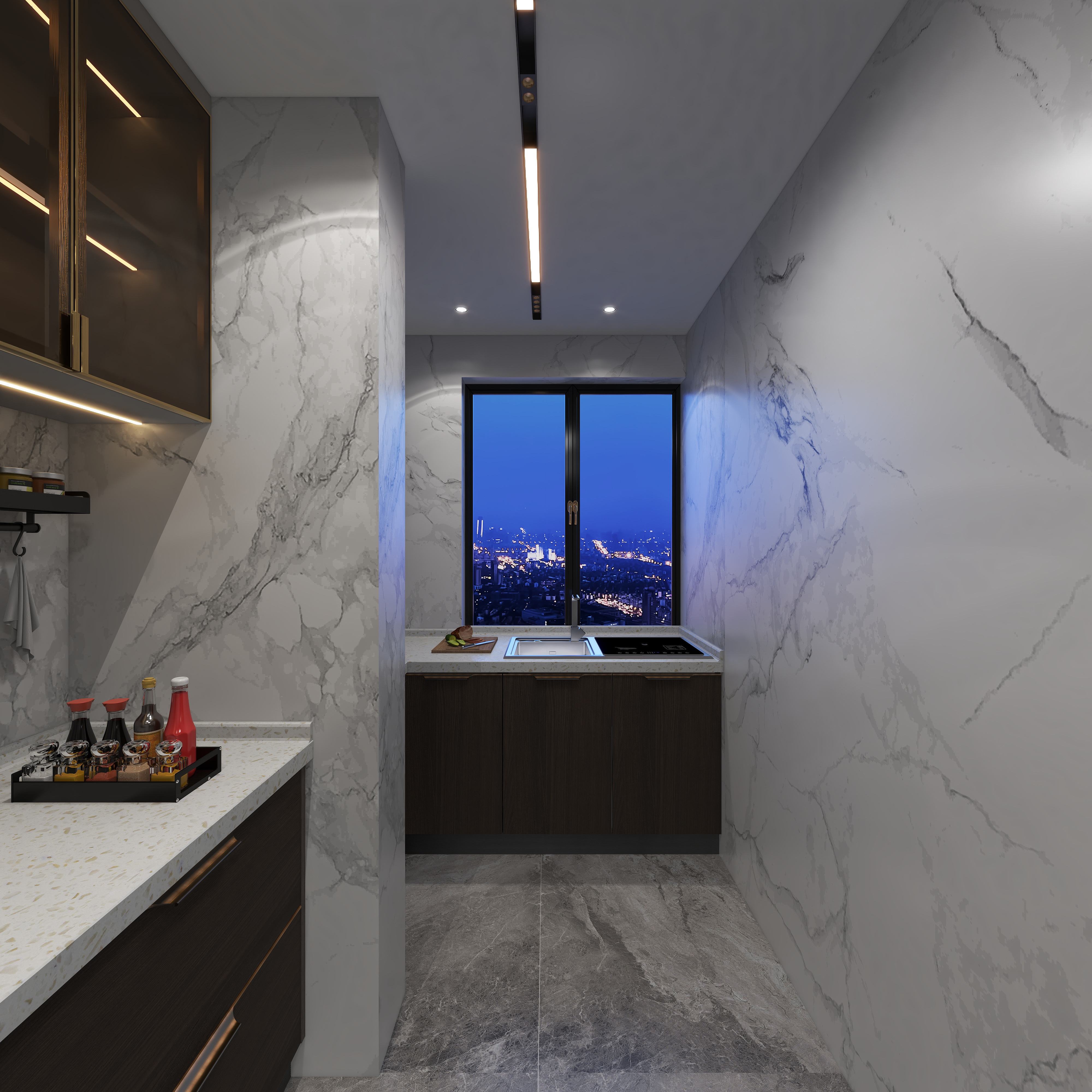 艾佳云-空间设计-时代公馆‖半溪明月 一枕清风装修效果图