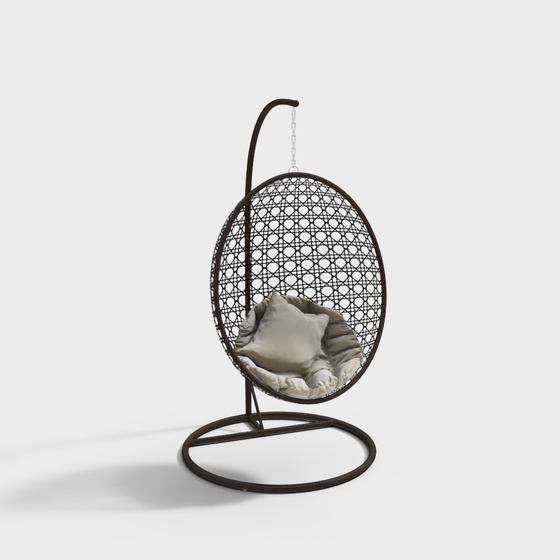 Outdoor hanging basket rattan chair