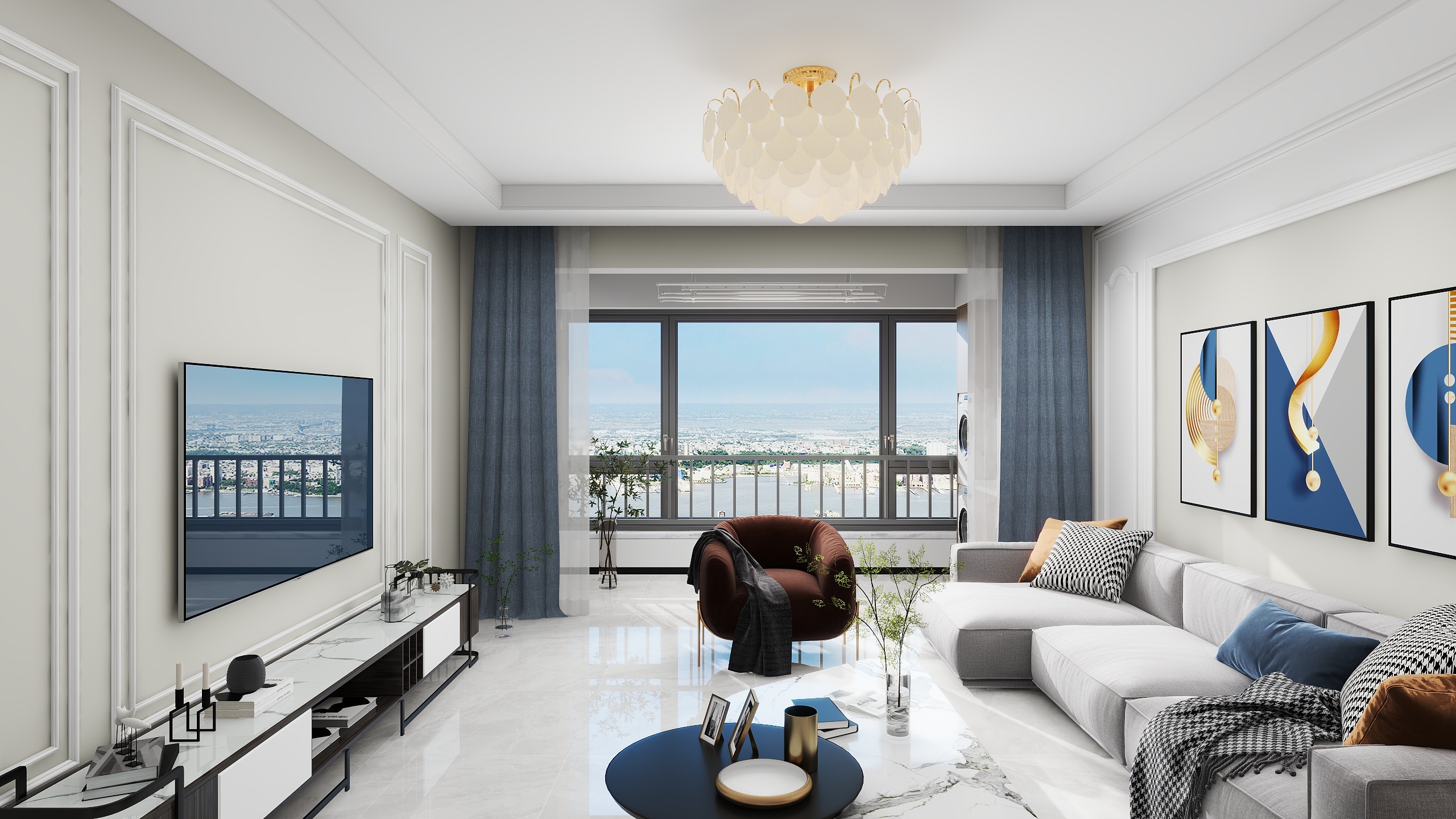 A晴呀-半山半岛120㎡3室-装修设计方案