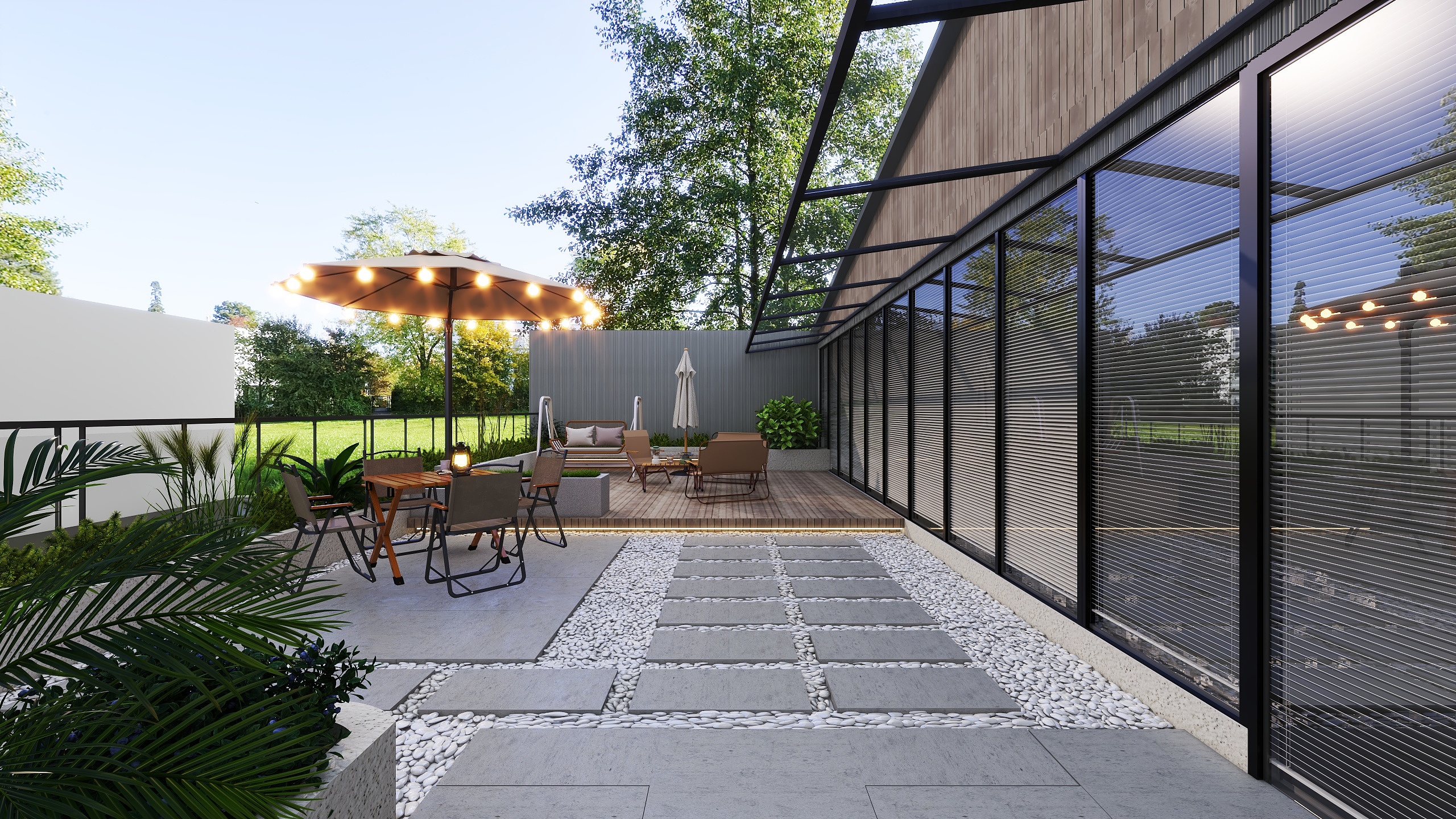 亦木全景设计平台-二楼露台-装修设计方案