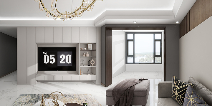 DESIGN一W-硬装专业等级考核户型-副本-装修设计方案