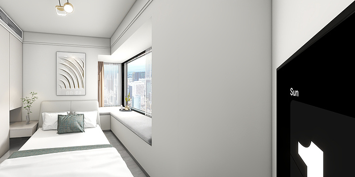 设计师李皓-春风九里95㎡(A5)效果图-装修设计方案