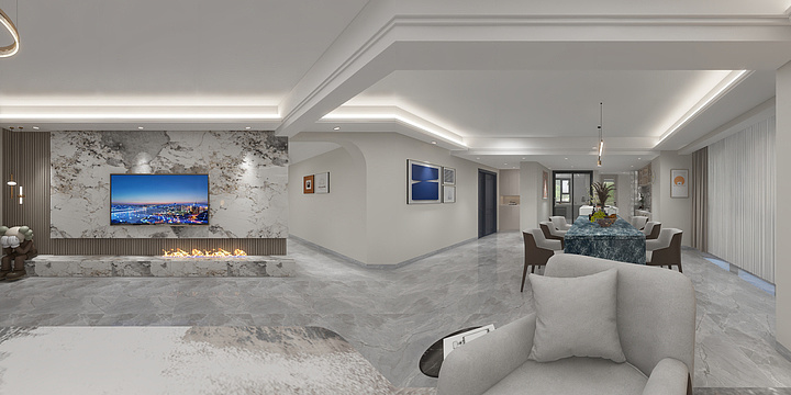 阅設-曦龙山庄--现代极简-装修设计方案