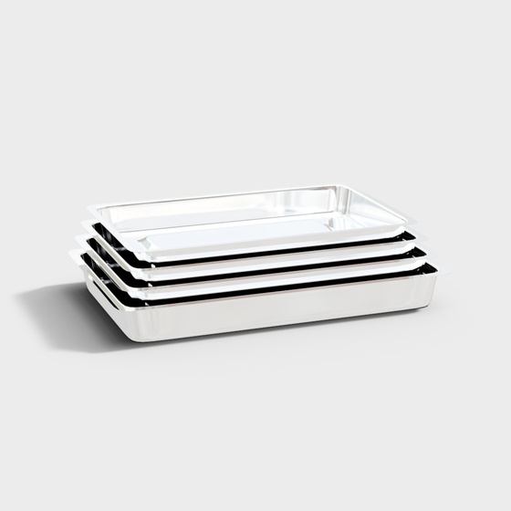 Black Laboratory Tray 3D Model for Functional Use