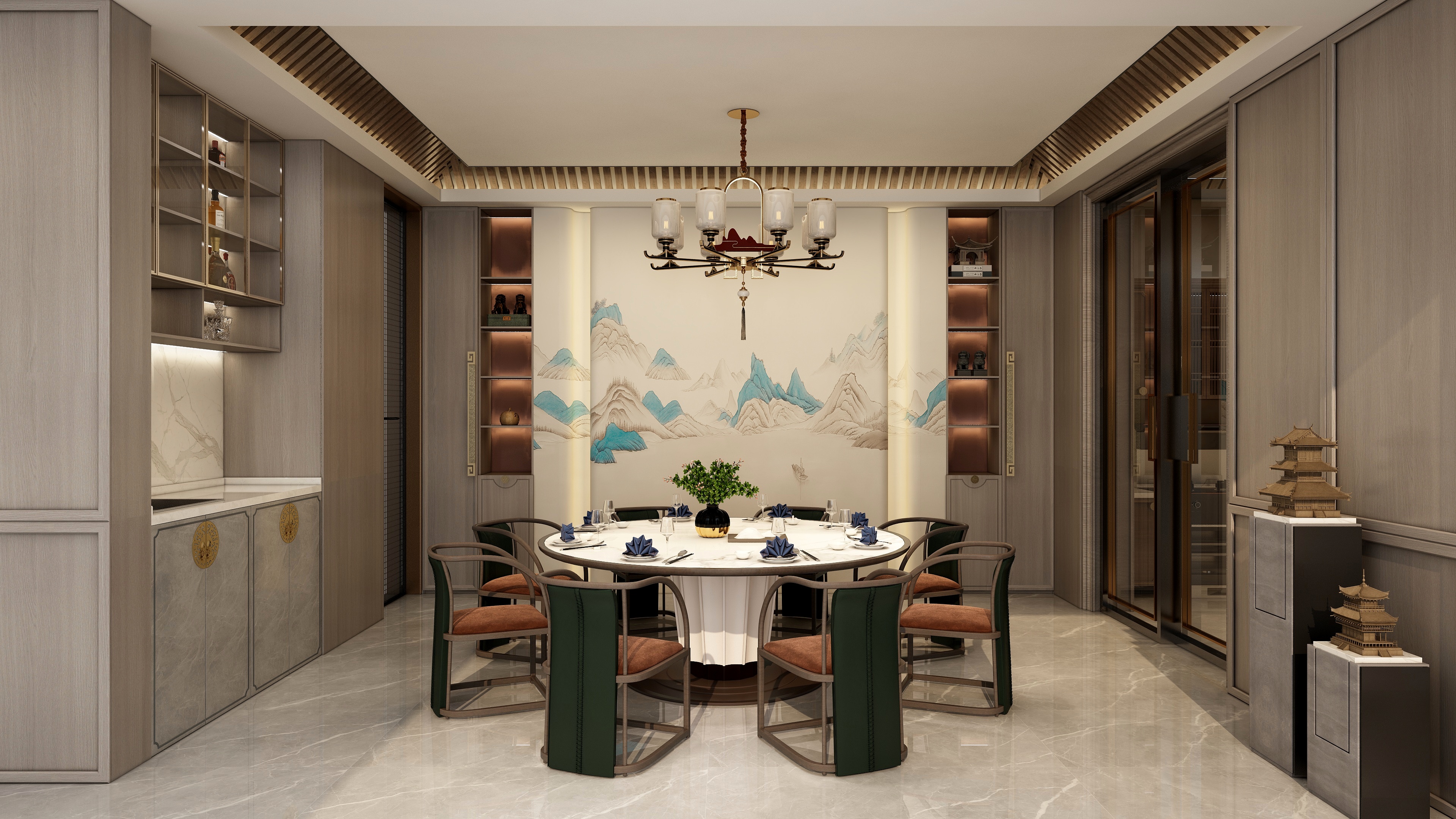 Wang先生设计室-澎耳湾自建楼装修效果图