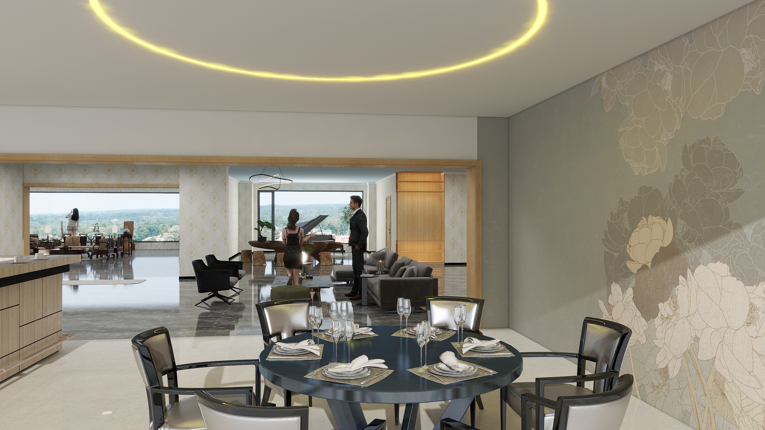 室内设计许少阳-807㎡4室装修效果图