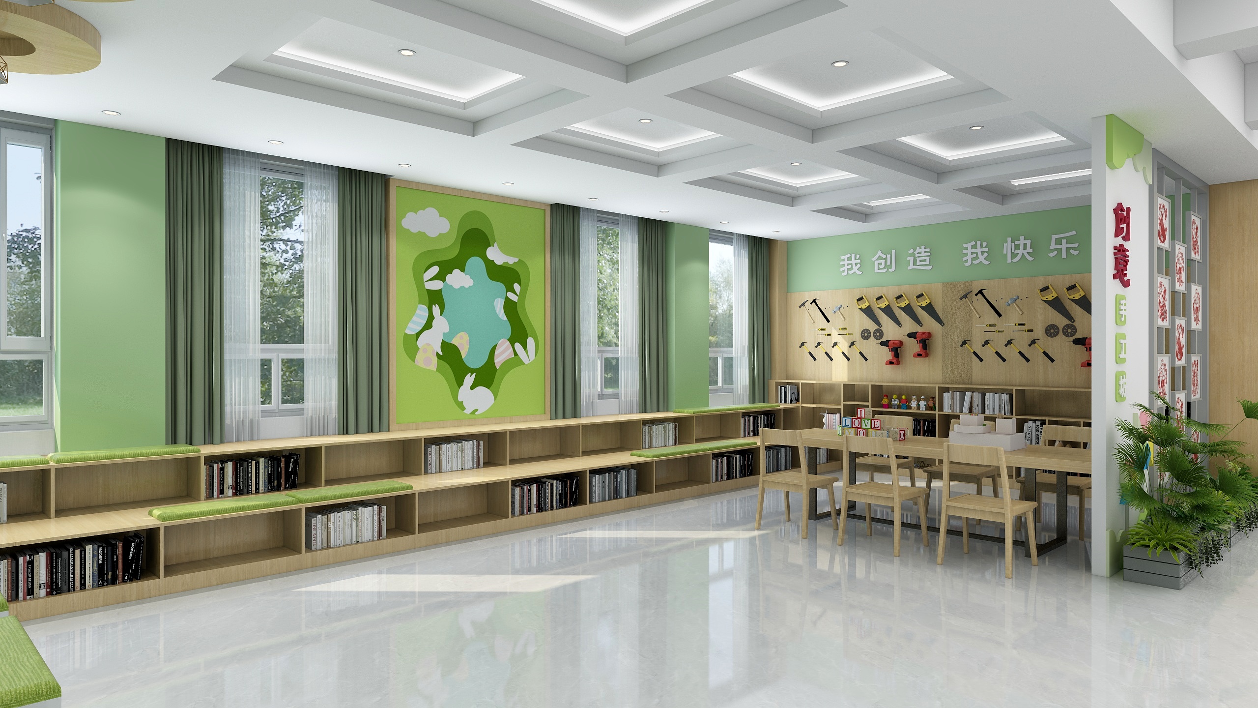 旷视文化设计师-二小功能区-三楼-装修设计方案