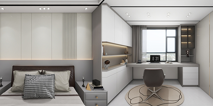 南阳尚层全屋定制--青枫苑卧室-装修设计方案