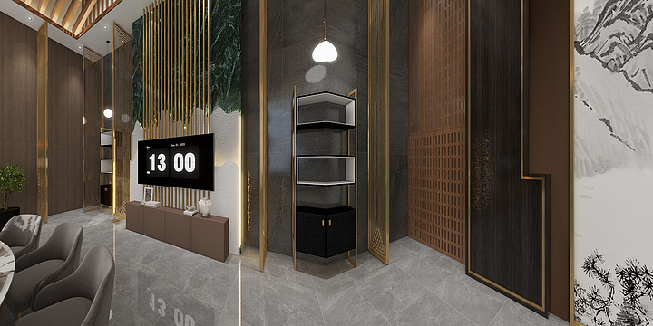 阿斌的不二设计-会餐厅-装修设计方案