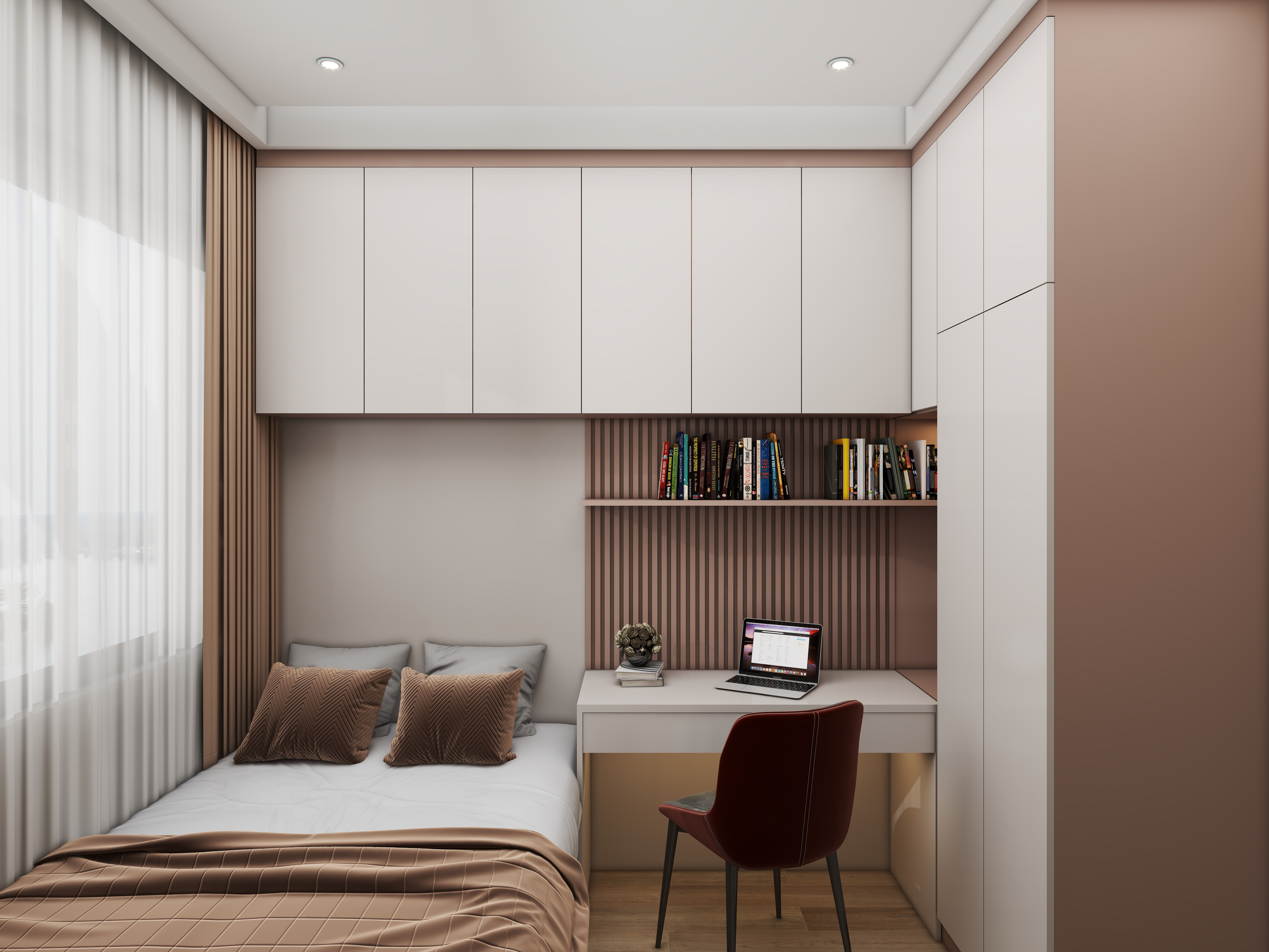 壹诺设计工作室-75㎡2室-现代简约 装修效果图