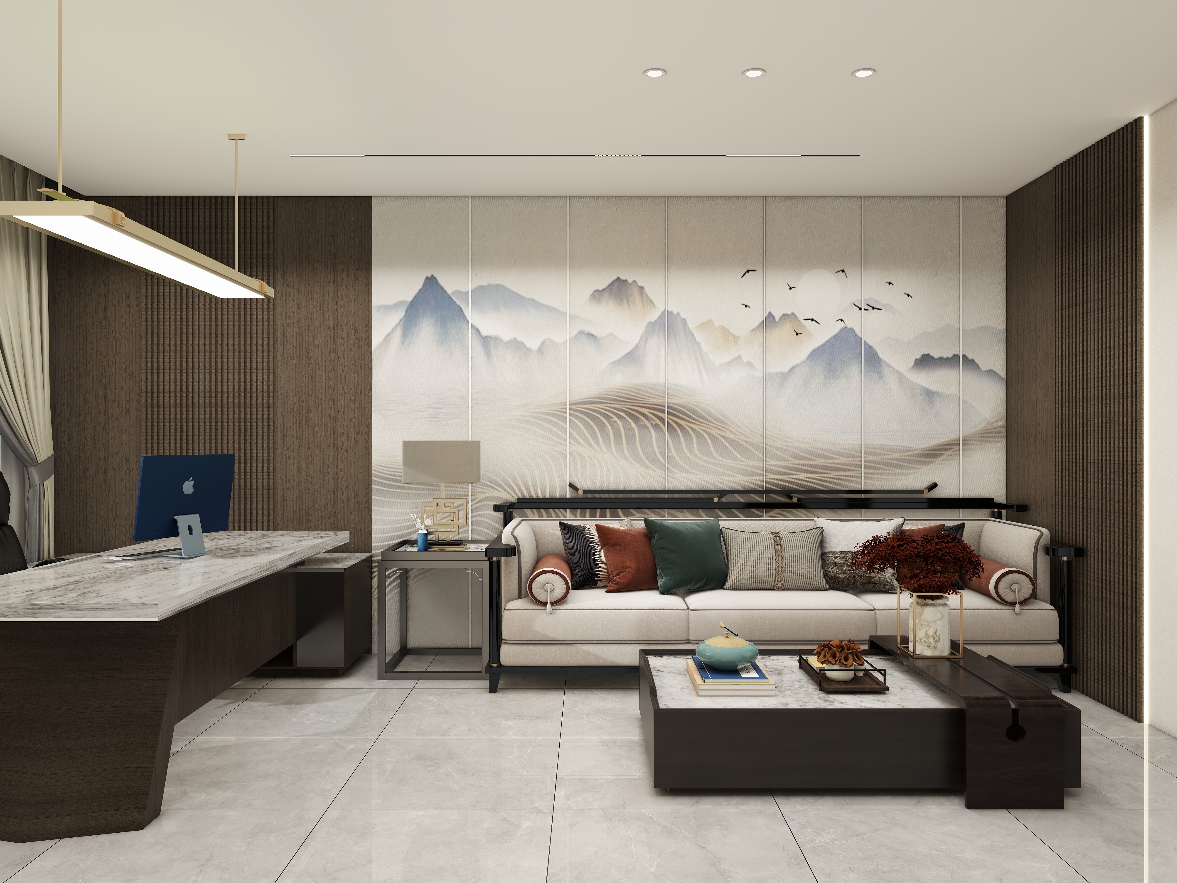 室内设计师周歌-天鹅湾101㎡装修效果图