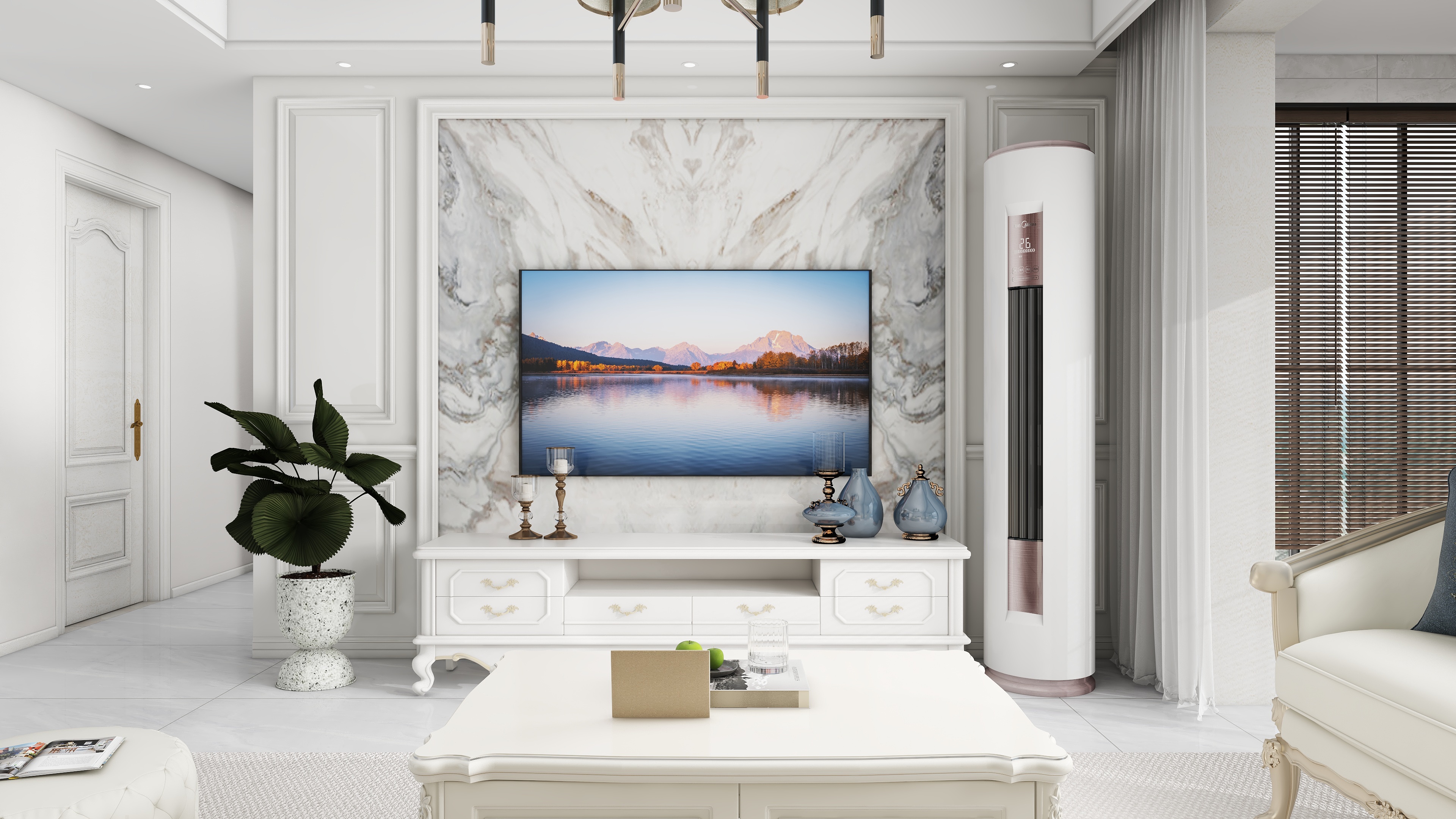 徐景棋-绿涛甘棠府简美121㎡3室装修效果图