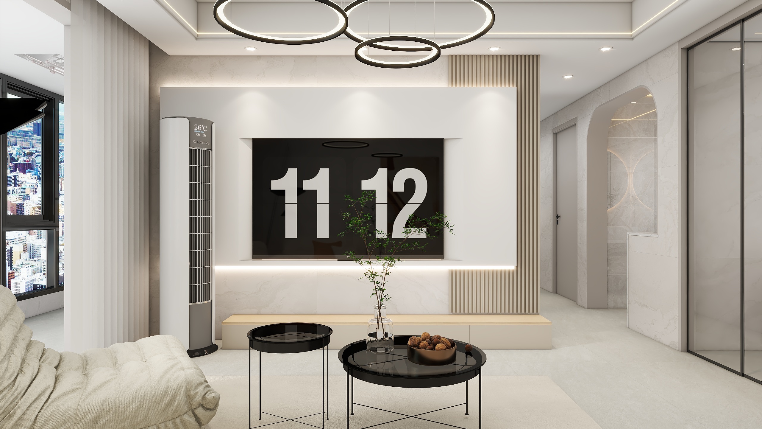 李青越-106方现代四居室装修效果图