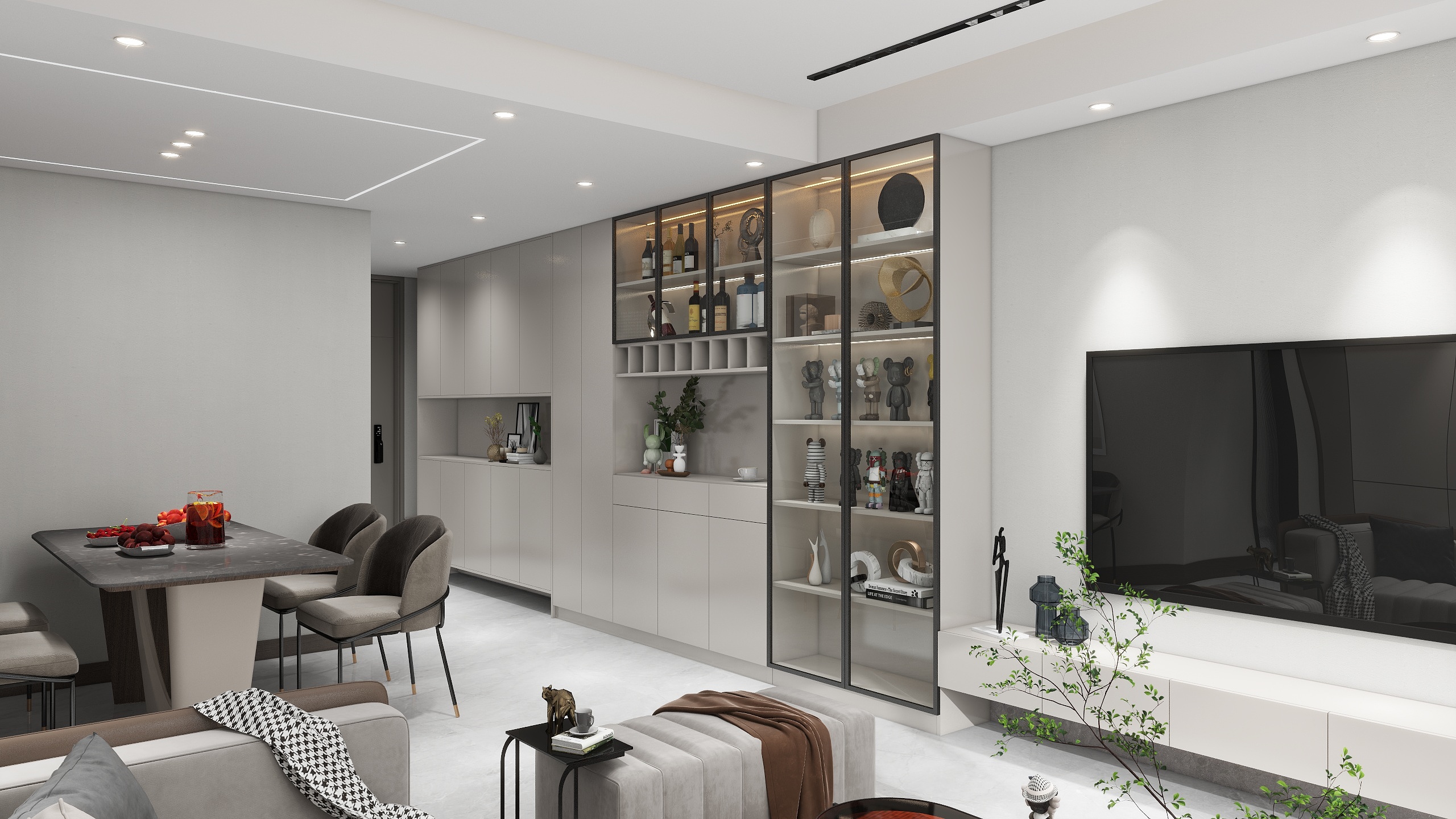 丨灯火-昆仑一号109㎡3室-装修设计方案